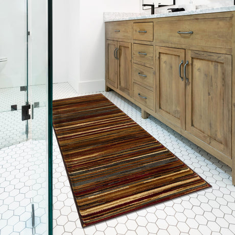 Beige 2' 7 x 15' 11 Barista Runner Area Rug 100% Polypropylene Abstract Modern Geometric Carpet for Living Room Dining Office Dorm Room Decor for Sale at Rug Engine