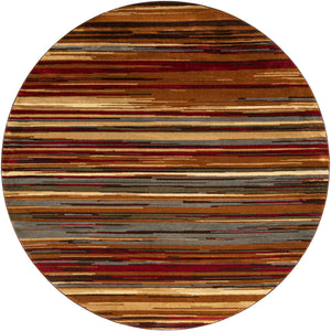 Beige 7' 10 x 7' 10 Barista Round Area Rug 100% Polypropylene Abstract Modern Geometric Carpet for Living Room Dining Office Dorm Room Decor for Sale at Rug Engine