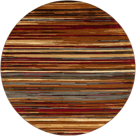 Beige 7' 10 x 7' 10 Barista Round Area Rug 100% Polypropylene Abstract Modern Geometric Carpet for Living Room Dining Office Dorm Room Decor for Sale at Rug Engine