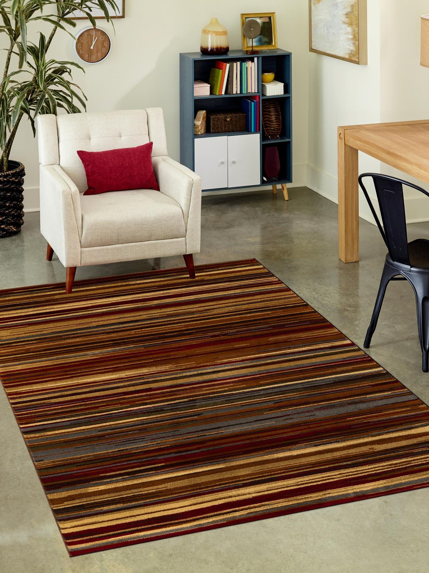 Beige 7' 10 x 10' Barista Rectangle Area Rug 100% Polypropylene Abstract Modern Geometric Carpet for Living Room Dining Office Dorm Room Decor for Sale at Rug Engine