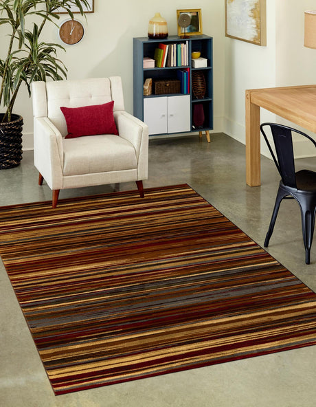 Beige 5' 3 x 7' 1 Barista Rectangle Area Rug 100% Polypropylene Abstract Modern Geometric Carpet for Living Room Dining Office Dorm Room Decor for Sale at Rug Engine