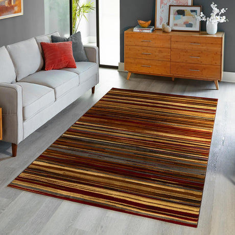 Beige 7' 10 x 11' Barista Rectangle Area Rug 100% Polypropylene Abstract Modern Geometric Carpet for Living Room Dining Office Dorm Room Decor for Sale at Rug Engine