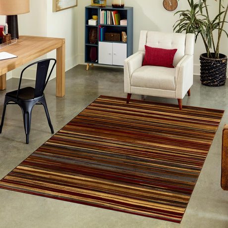 Beige 5' 3 x 7' 1 Barista Rectangle Area Rug 100% Polypropylene Abstract Modern Geometric Carpet for Living Room Dining Office Dorm Room Decor for Sale at Rug Engine