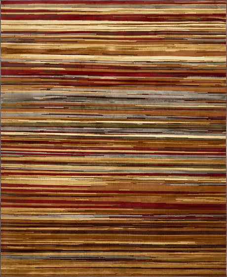 Beige 7' 10 x 10' Barista Rectangle Area Rug 100% Polypropylene Abstract Modern Geometric Carpet for Living Room Dining Office Dorm Room Decor for Sale at Rug Engine