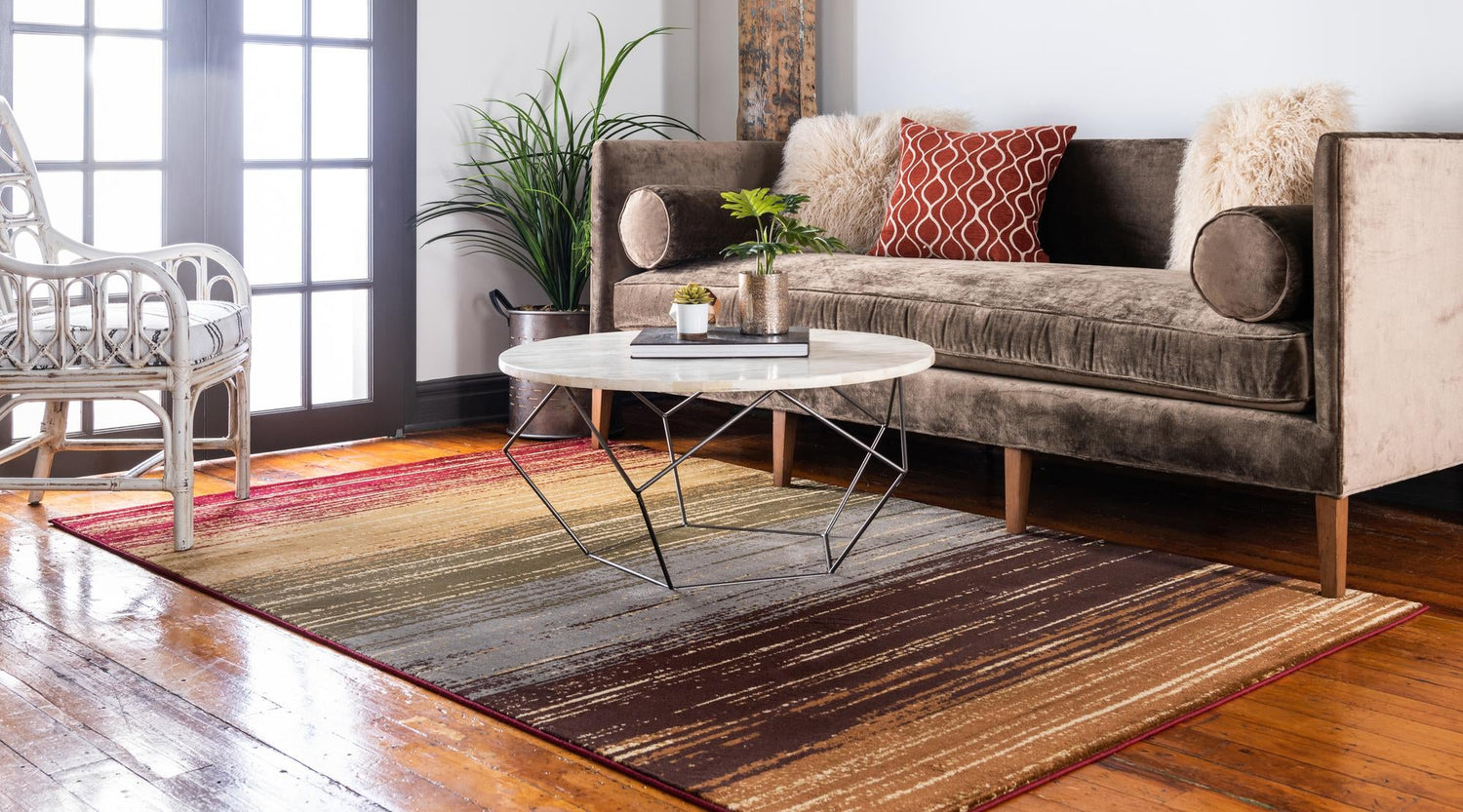 Beige 2' x 3' 1 Barista Rectangle Area Rug 100% Polypropylene Abstract Modern Geometric Carpet for Living Room Dining Office Dorm Room Decor for Sale at Rug Engine