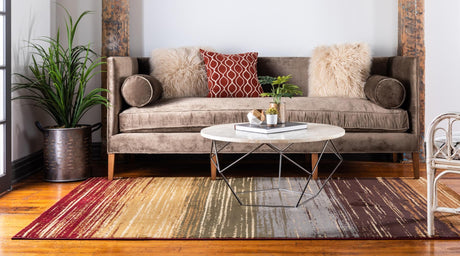 Beige 3' 1 x 5' 3 Barista Rectangle Area Rug 100% Polypropylene Abstract Modern Geometric Carpet for Living Room Dining Office Dorm Room Decor for Sale at Rug Engine