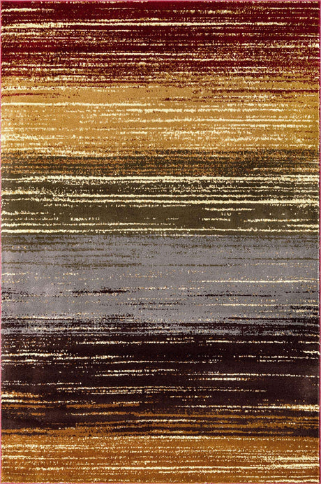 Beige 5' 3 x 8' Barista Rectangle Area Rug 100% Polypropylene Abstract Modern Geometric Carpet for Living Room Dining Office Dorm Room Decor for Sale at Rug Engine