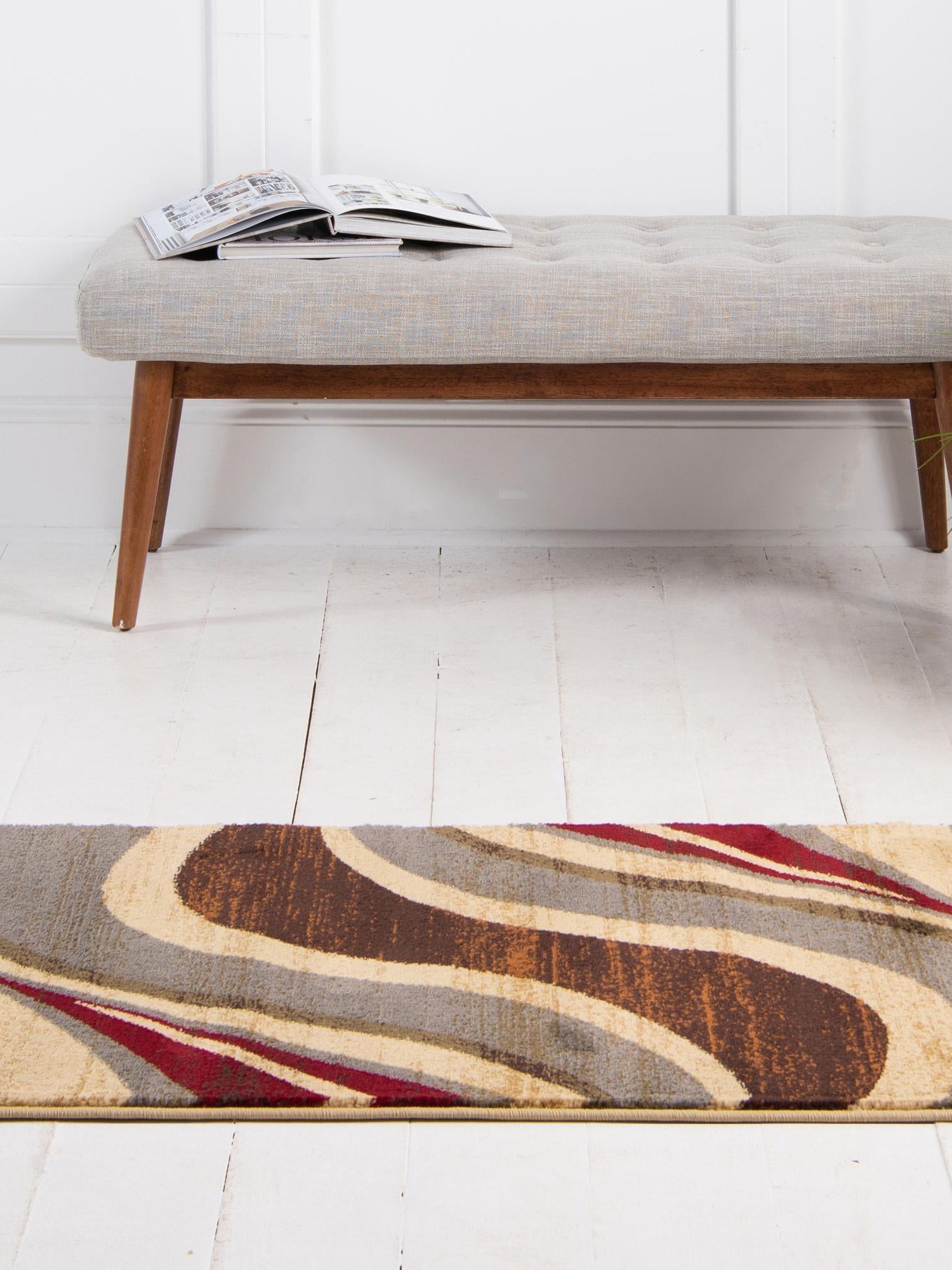 Beige 2' 7 x 15' 11 Barista Runner Area Rug 100% Polypropylene Abstract Modern Geometric Carpet for Living Room Dining Office Dorm Room Decor for Sale at Rug Engine