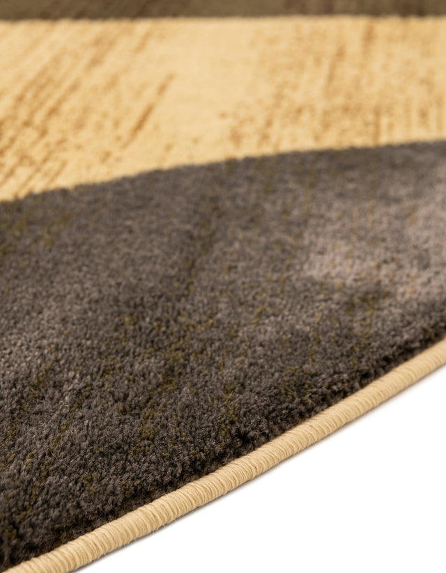 Beige 5' 3 x 5' 3 Barista Round Rug