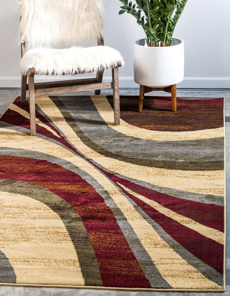 Beige 10' x 14' 1 Barista Rectangle Area Rug 100% Polypropylene Abstract Modern Geometric Carpet for Living Room Dining Office Dorm Room Decor for Sale at Rug Engine