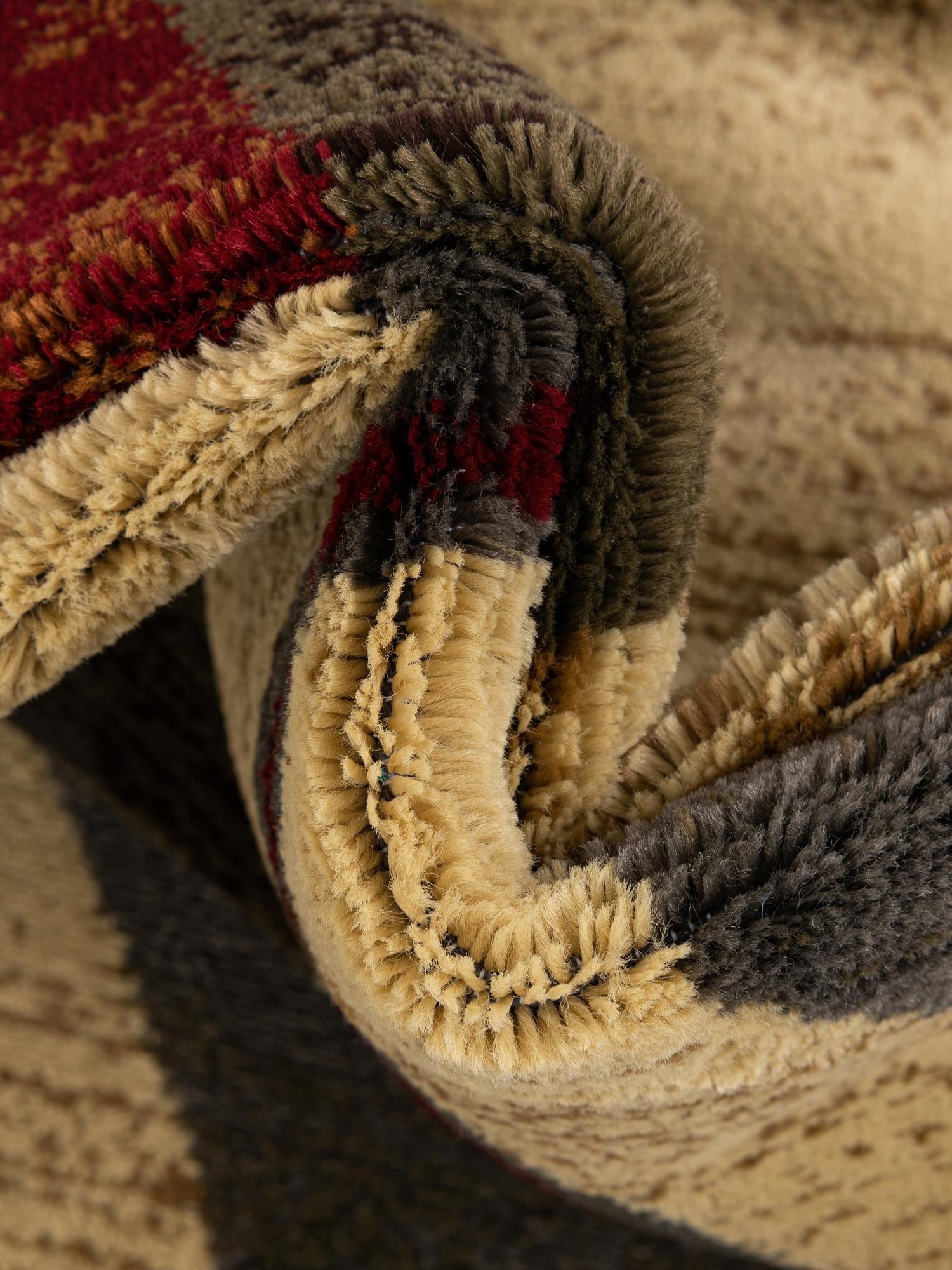 Beige 7' 10 x 10' Barista Rectangle Area Rug 100% Polypropylene Abstract Modern Geometric Carpet for Living Room Dining Office Dorm Room Decor for Sale at Rug Engine