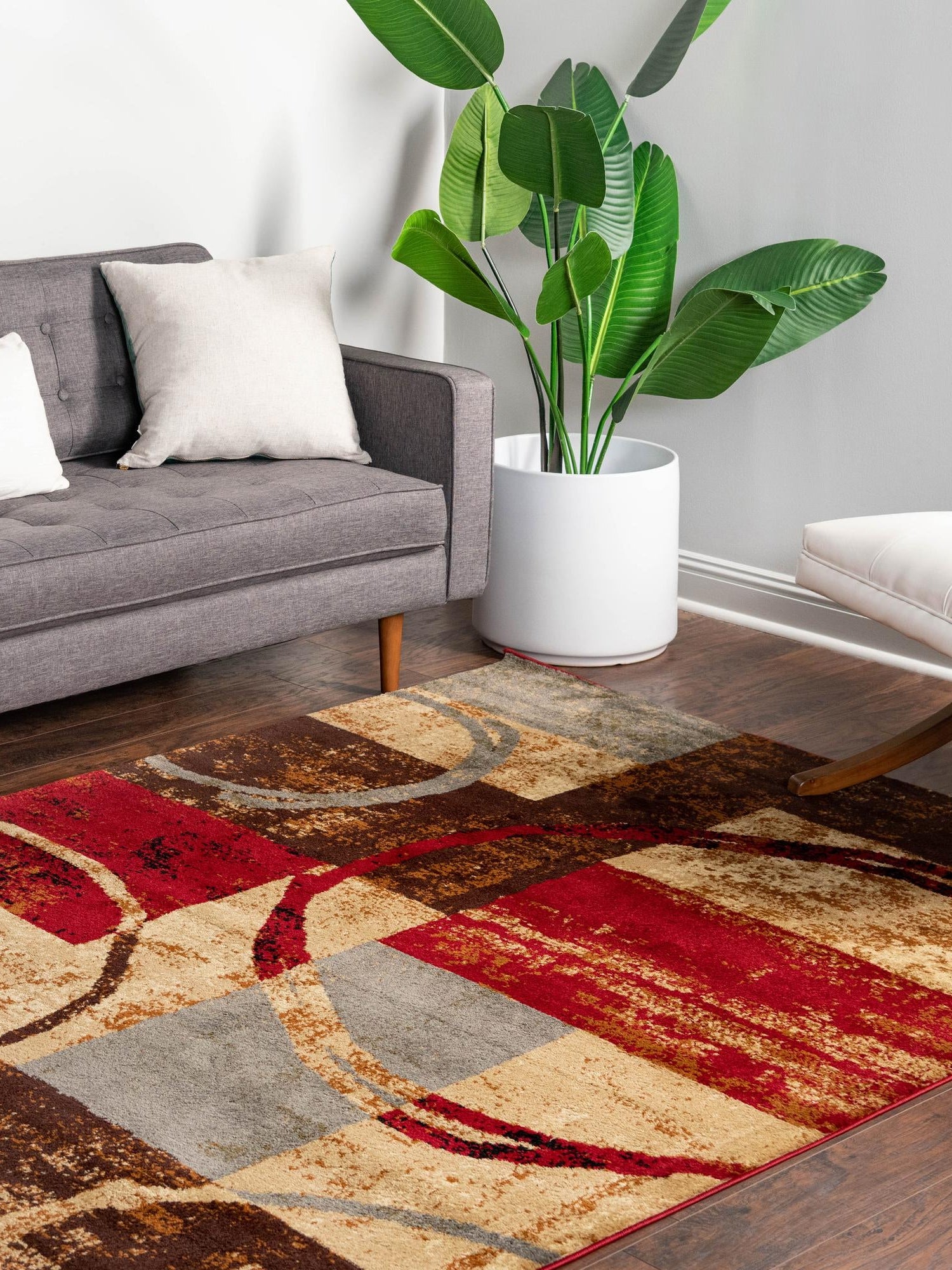 Multicolor 10' x 14' 1 Barista Rectangle Area Rug 100% Polypropylene Abstract Modern Geometric Carpet for Living Room Dining Office Dorm Room Decor for Sale at Rug Engine
