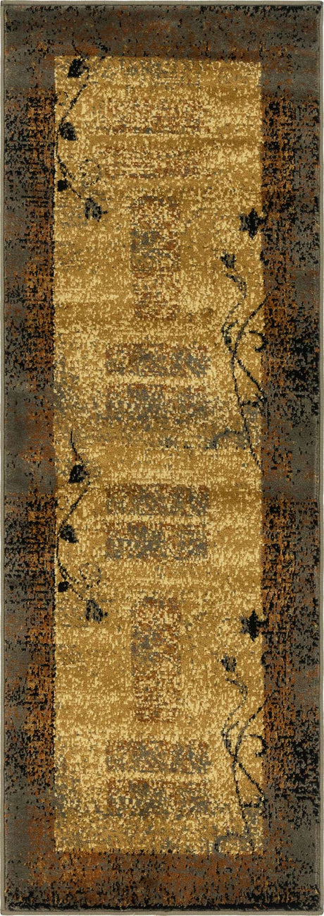 Beige 2' x 6' 1 Barista Runner Area Rug 100% Polypropylene Abstract Modern Geometric Carpet for Living Room Dining Office Dorm Room Decor for Sale at Rug Engine
