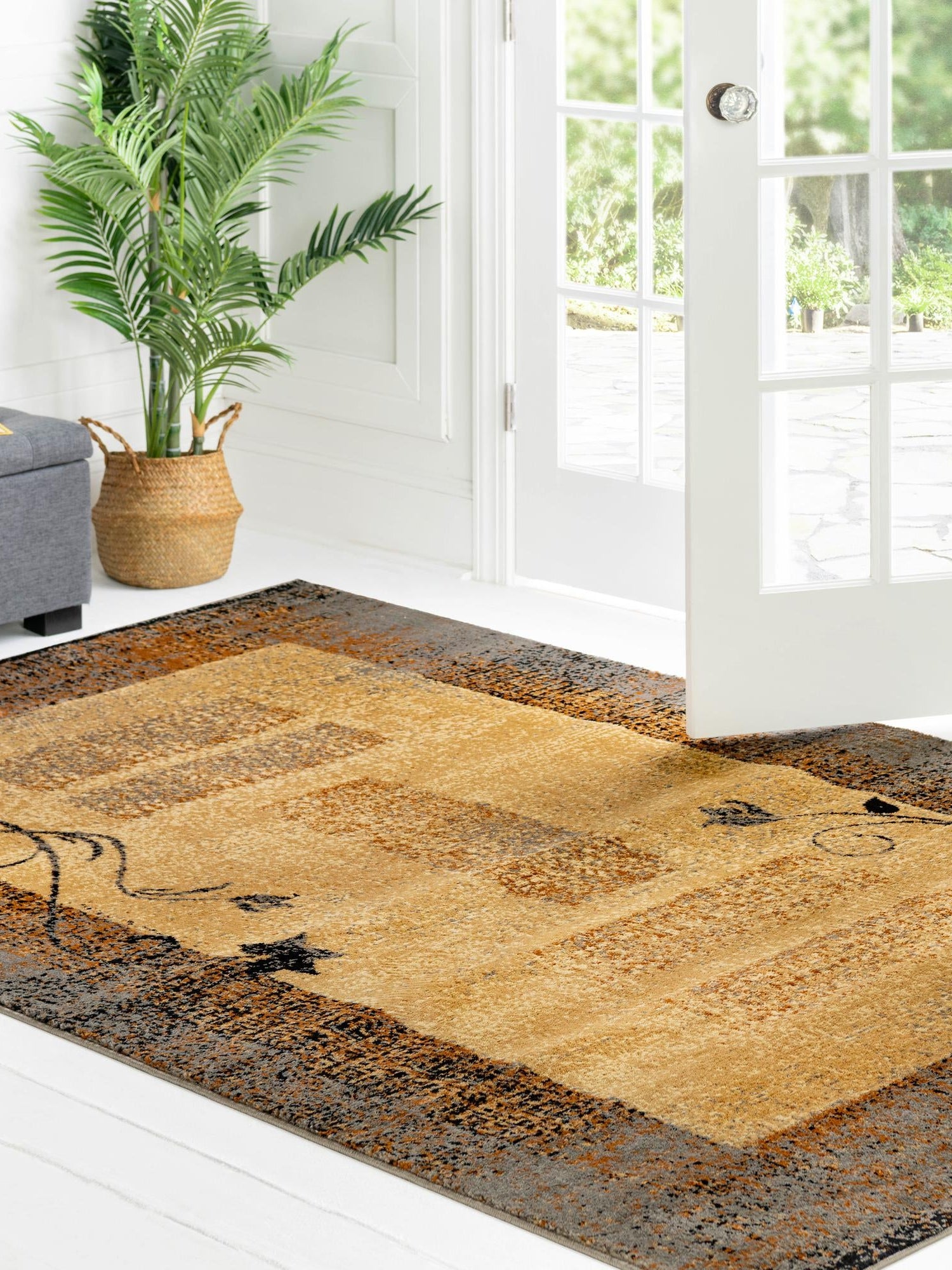 Beige 10' x 14' 1 Barista Rectangle Area Rug 100% Polypropylene Abstract Modern Geometric Carpet for Living Room Dining Office Dorm Room Decor for Sale at Rug Engine
