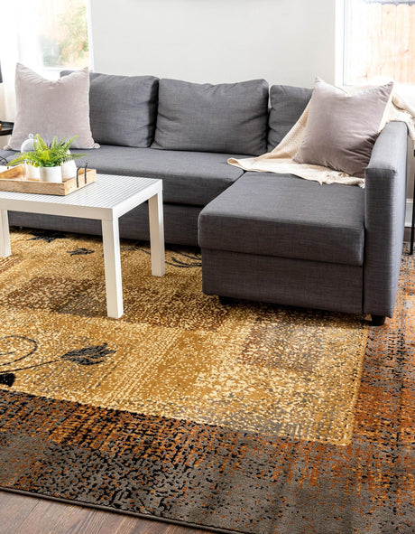 Beige 7' 10 x 10' Barista Rectangle Area Rug 100% Polypropylene Abstract Modern Geometric Carpet for Living Room Dining Office Dorm Room Decor for Sale at Rug Engine