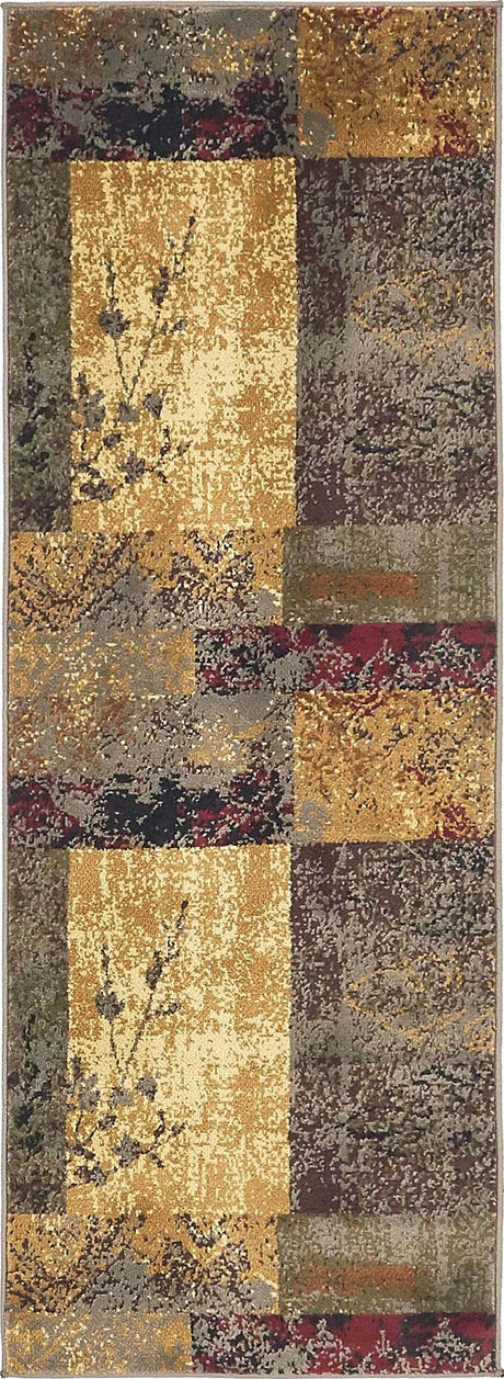 Beige 2' x 6' 1 Barista Runner Area Rug 100% Polypropylene Abstract Modern Geometric Carpet for Living Room Dining Office Dorm Room Decor for Sale at Rug Engine