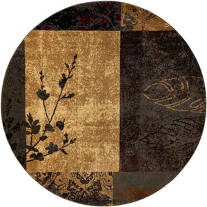Beige 7' 10 x 7' 10 Barista Round Area Rug 100% Polypropylene Abstract Modern Geometric Carpet for Living Room Dining Office Dorm Room Decor for Sale at Rug Engine