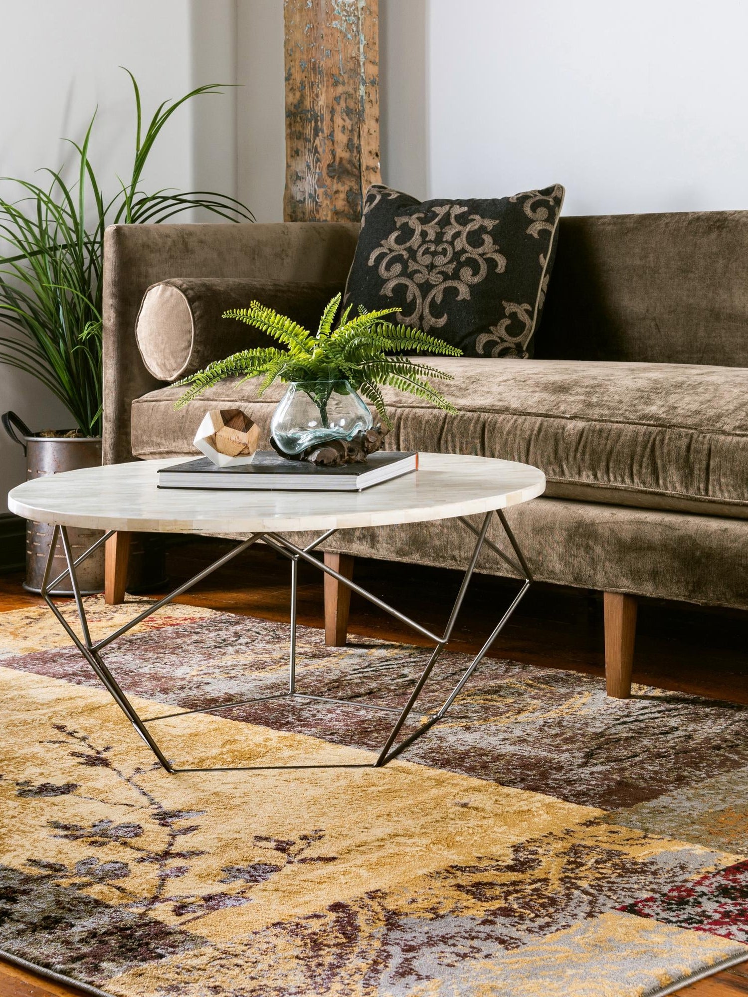 Beige 10' x 13' 1 Barista Rectangle Area Rug 100% Polypropylene Abstract Modern Geometric Carpet for Living Room Dining Office Dorm Room Decor for Sale at Rug Engine