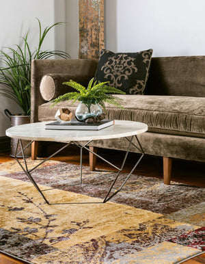 Beige 10' x 13' 1 Barista Rectangle Area Rug 100% Polypropylene Abstract Modern Geometric Carpet for Living Room Dining Office Dorm Room Decor for Sale at Rug Engine
