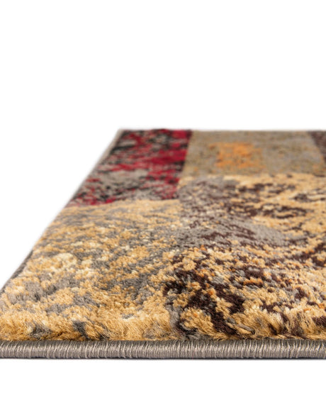 Beige 7' 1 x 10' Barista Rectangle Area Rug 100% Polypropylene Abstract Modern Geometric Carpet for Living Room Dining Office Dorm Room Decor for Sale at Rug Engine
