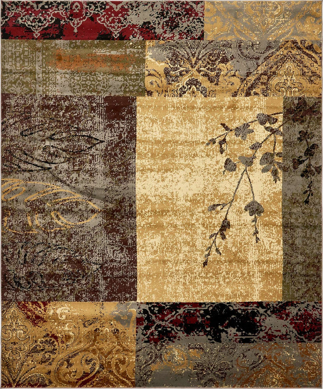 Beige 7' 10 x 10' Barista Rectangle Area Rug 100% Polypropylene Abstract Modern Geometric Carpet for Living Room Dining Office Dorm Room Decor for Sale at Rug Engine