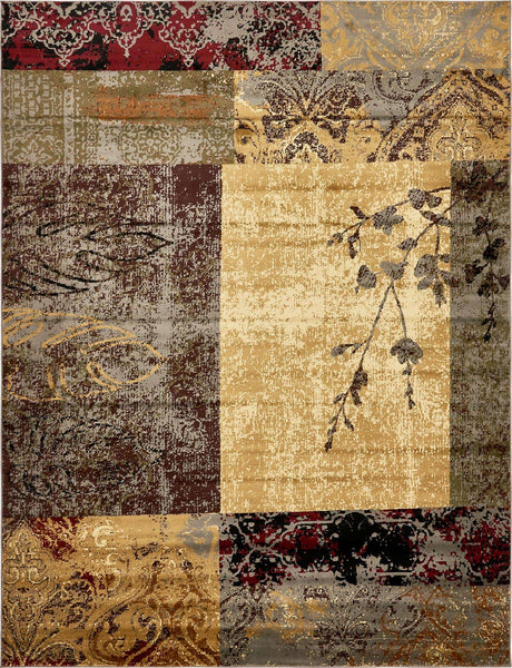 Beige 9' x 12' Barista Rectangle Area Rug 100% Polypropylene Abstract Modern Geometric Carpet for Living Room Dining Office Dorm Room Decor for Sale at Rug Engine