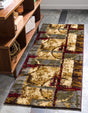 Multicolor 2' 7 x 15' 11 Barista Runner Area Rug 100% Polypropylene Abstract Modern Geometric Carpet for Living Room Dining Office Dorm Room Decor for Sale at Rug Engine