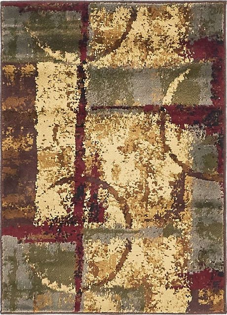 Multicolor 2' x 3' 1 Barista Rectangle Area Rug 100% Polypropylene Abstract Modern Geometric Carpet for Living Room Dining Office Dorm Room Decor for Sale at Rug Engine