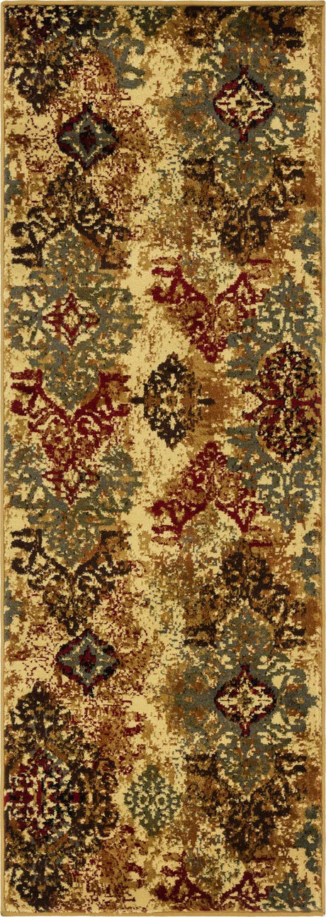Beige 2' x 6' 1 Barista Runner Area Rug 100% Polypropylene Abstract Modern Geometric Carpet for Living Room Dining Office Dorm Room Decor for Sale at Rug Engine