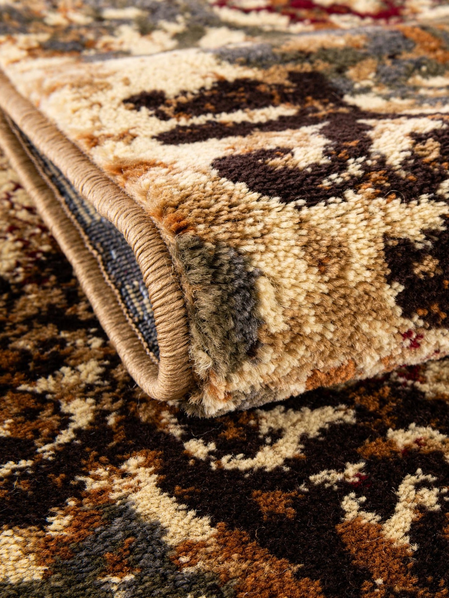 Beige 6' 1 x 6' 1 Barista Round Area Rug 100% Polypropylene Abstract Modern Geometric Carpet for Living Room Dining Office Dorm Room Decor for Sale at Rug Engine