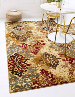 Beige 10' x 13' 1 Barista Rectangle Area Rug 100% Polypropylene Abstract Modern Geometric Carpet for Living Room Dining Office Dorm Room Decor for Sale at Rug Engine