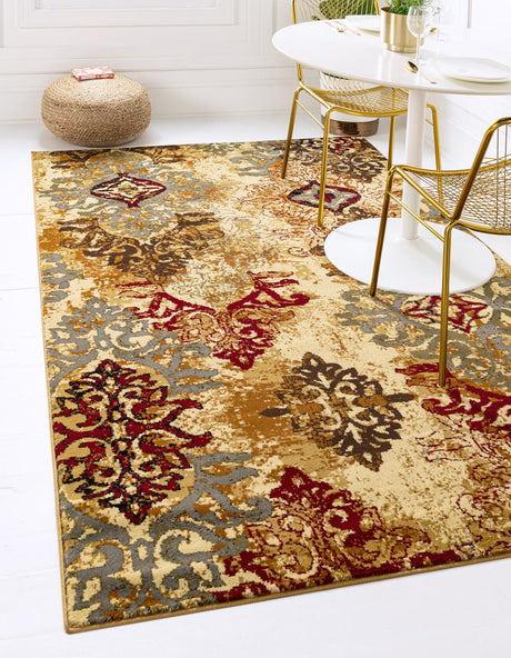 Beige 10' x 13' 1 Barista Rectangle Area Rug 100% Polypropylene Abstract Modern Geometric Carpet for Living Room Dining Office Dorm Room Decor for Sale at Rug Engine