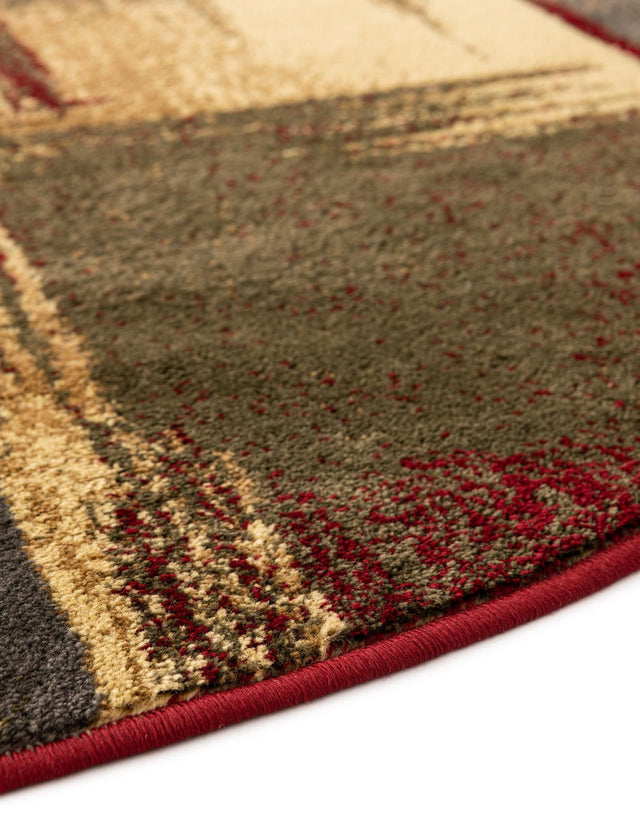 Multicolor 7' 10 x 7' 10 Barista Round Area Rug 100% Polypropylene Abstract Modern Geometric Carpet for Living Room Dining Office Dorm Room Decor for Sale at Rug Engine
