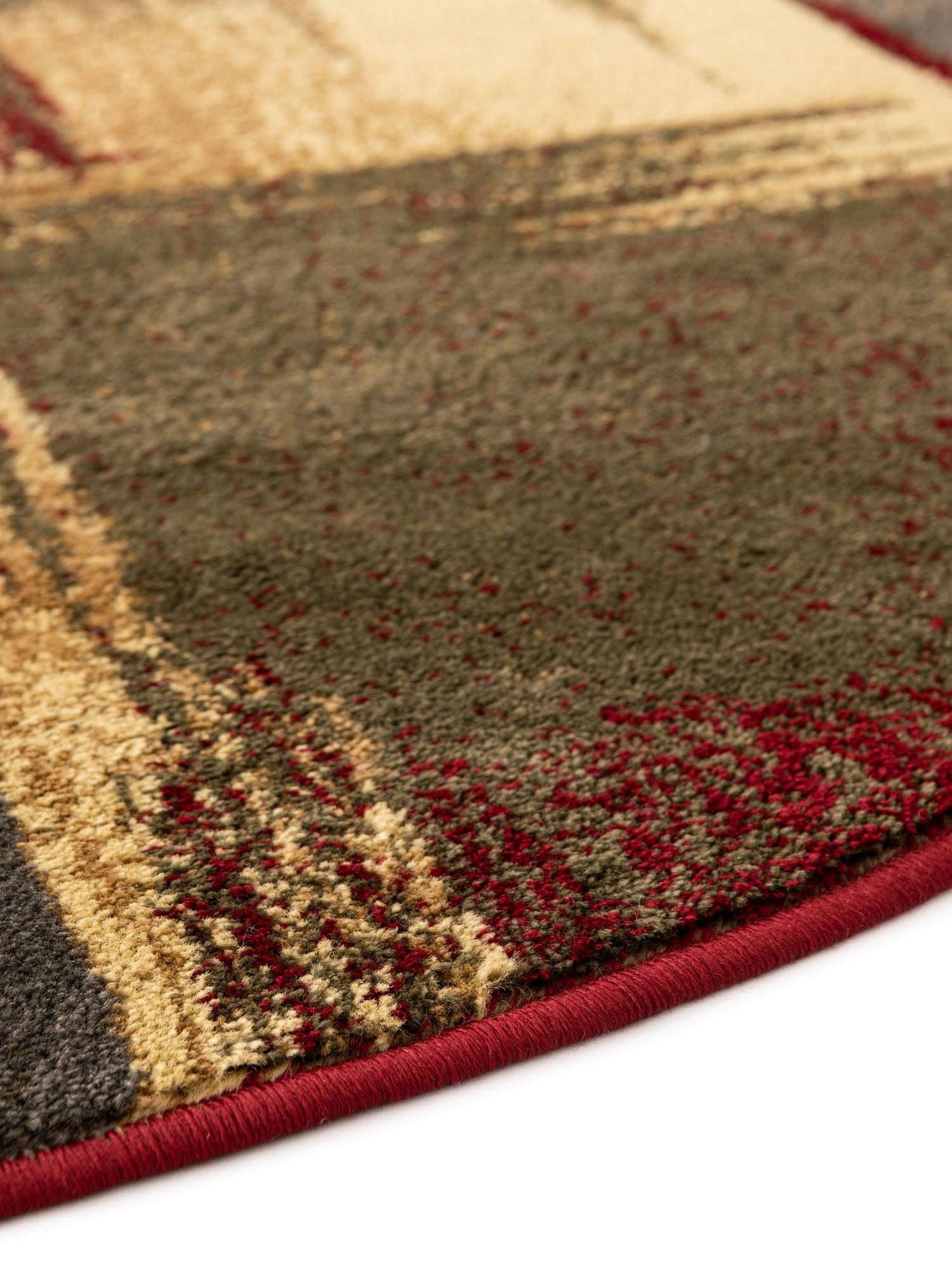 Multicolor 10' x 10' Barista Round Area Rug 100% Polypropylene Abstract Modern Geometric Carpet for Living Room Dining Office Dorm Room Decor for Sale at Rug Engine