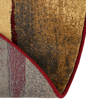 Multicolor 7' 10 x 7' 10 Barista Round Area Rug 100% Polypropylene Abstract Modern Geometric Carpet for Living Room Dining Office Dorm Room Decor for Sale at Rug Engine