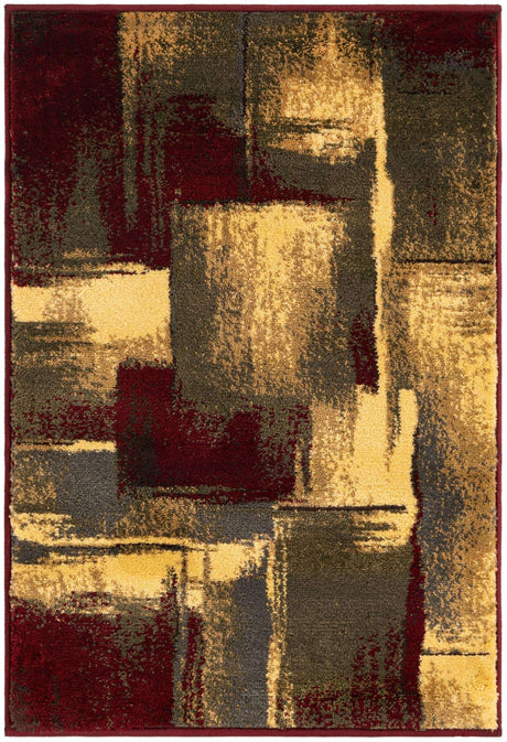 Multicolor 2' x 3' 1 Barista Rectangle Area Rug 100% Polypropylene Abstract Modern Geometric Carpet for Living Room Dining Office Dorm Room Decor for Sale at Rug Engine
