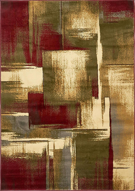 Multicolor 4' 1 x 6' 1 Barista Rectangle Area Rug 100% Polypropylene Abstract Modern Geometric Carpet for Living Room Dining Office Dorm Room Decor for Sale at Rug Engine