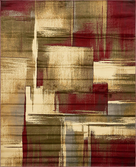 Multicolor 7' 10 x 10' Barista Rectangle Area Rug 100% Polypropylene Abstract Modern Geometric Carpet for Living Room Dining Office Dorm Room Decor for Sale at Rug Engine