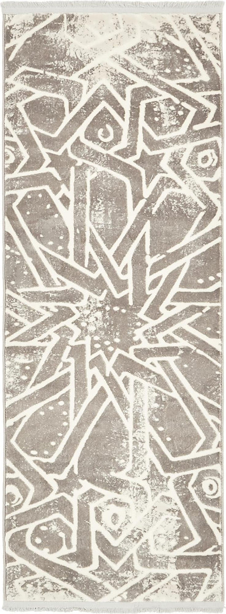 Gray 2' 2 x 6' New Classical Runner Area Rug 70% Polypropylene & 30% Polyester Traditional Vintage Distressed Carpet for Interior Design Home Decor for Sale at Rug Engine