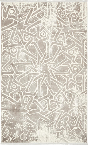 Gray 5' x 8' New Classical Rectangle Area Rug 70% Polypropylene & 30% Polyester Traditional Vintage Distressed Carpet for Interior Design Home Decor for Sale at Rug Engine