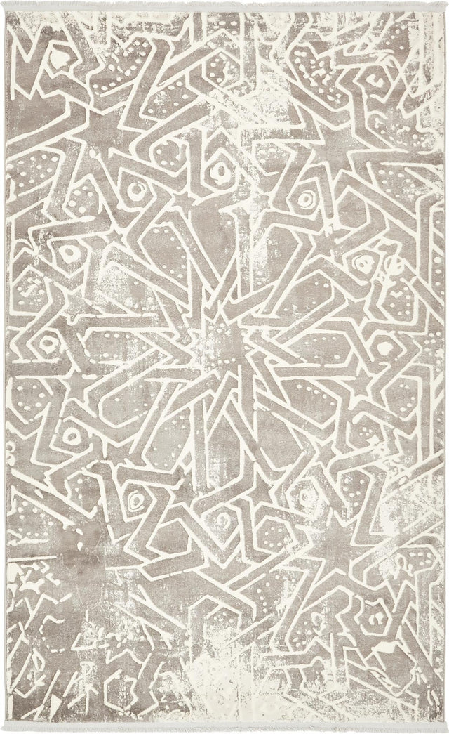 Gray 5' x 8' New Classical Rectangle Area Rug 70% Polypropylene & 30% Polyester Traditional Vintage Distressed Carpet for Interior Design Home Decor for Sale at Rug Engine
