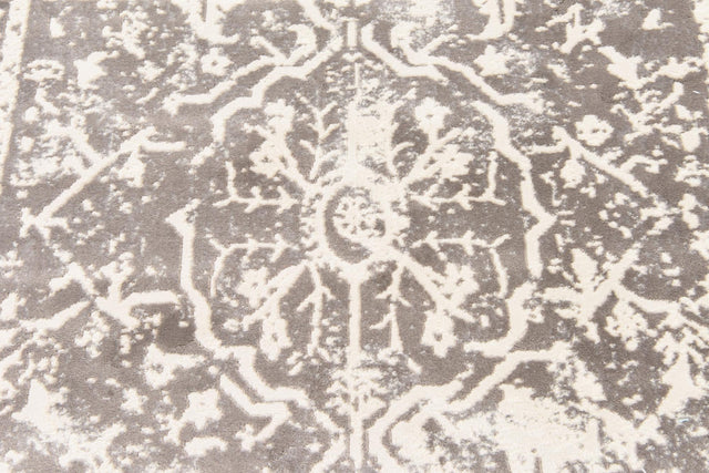 Gray 4' 1 x 6' 1 New Classical Rectangle Area Rug 70% Polypropylene & 30% Polyester Traditional Vintage Distressed Carpet for Interior Design Home Decor for Sale at Rug Engine