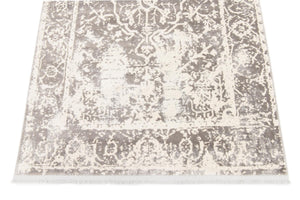 Gray 4' 1 x 6' 1 New Classical Rectangle Area Rug 70% Polypropylene & 30% Polyester Traditional Vintage Distressed Carpet for Interior Design Home Decor for Sale at Rug Engine