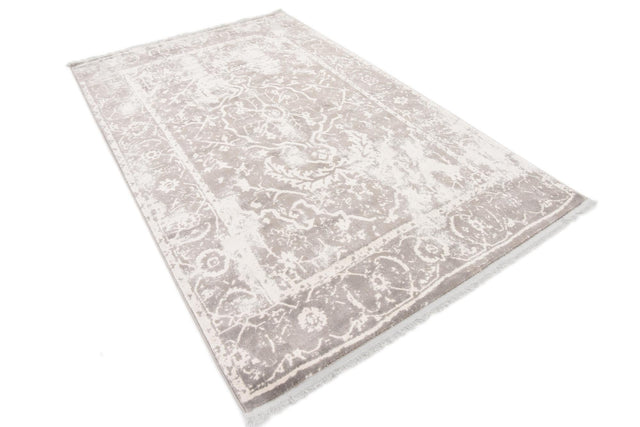 Gray 5' 1 x 8' New Classical Rectangle Area Rug 70% Polypropylene & 30% Polyester Traditional Vintage Distressed Carpet for Interior Design Home Decor for Sale at Rug Engine