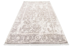 Gray 5' 1 x 8' New Classical Rectangle Area Rug 70% Polypropylene & 30% Polyester Traditional Vintage Distressed Carpet for Interior Design Home Decor for Sale at Rug Engine
