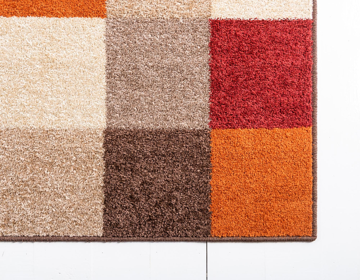 Multicolor 2' x 6' 1 Autumn Runner Area Rug 100% Polypropylene Durable Jute Backing Living Dining Room Bedroom Office Modern Decor Carpet for Sale at Rug Engine