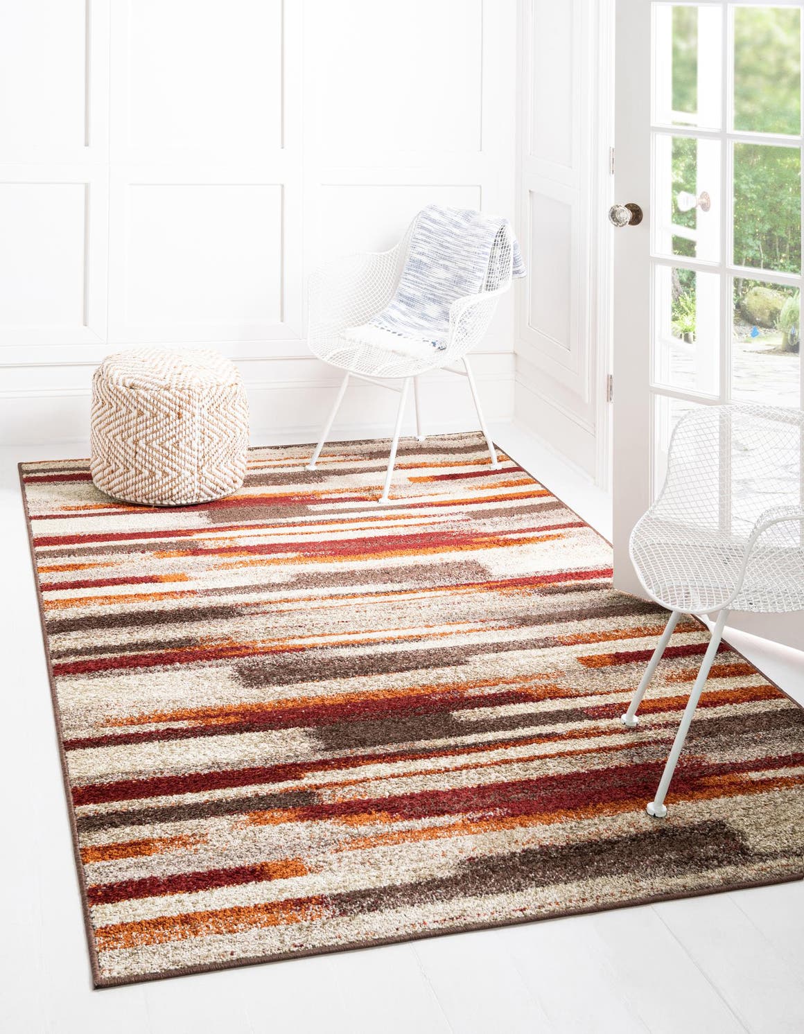 Multicolor 2' x 3' 1 Autumn Rectangle Area Rug 100% Polypropylene Durable Jute Backing Living Dining Room Bedroom Office Modern Decor Carpet for Sale at Rug Engine