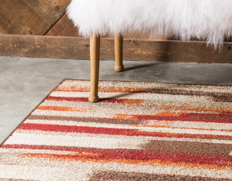 Multicolor 5' 3 x 8' Autumn Rectangle Area Rug 100% Polypropylene Durable Jute Backing Living Dining Room Bedroom Office Modern Decor Carpet for Sale at Rug Engine