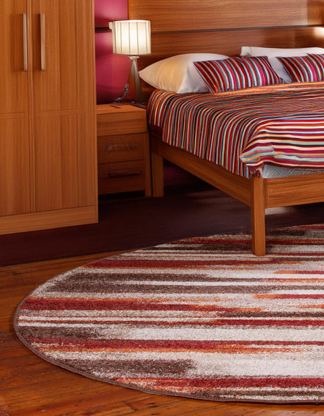 Multicolor 7' 10 x 7' 10 Autumn Round Area Rug 100% Polypropylene Durable Jute Backing Living Dining Room Bedroom Office Modern Decor Carpet for Sale at Rug Engine
