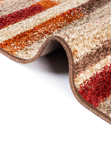 Multicolor 7' 10 x 7' 10 Autumn Round Area Rug 100% Polypropylene Durable Jute Backing Living Dining Room Bedroom Office Modern Decor Carpet for Sale at Rug Engine